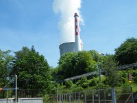 vorbei am ältesten AKW der Welt, Leibstadt.