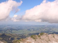 Appenzell, St. Gallen und ganz hinten der Bodensee