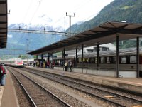 Erstfeld Bahnhof, die SBB setzt pro Eröffnungstag 120 Extrazüge ein